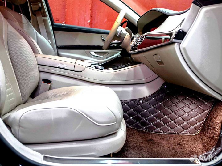 Автоковрики на Mercedes-Benz w222 2019г