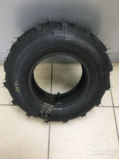 Покрышка+Камера для Мотоблока 4.00 - 8