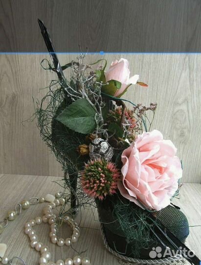 Композиция -светильник в туфельке