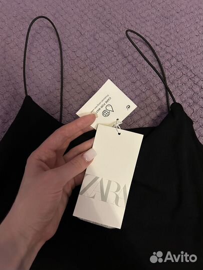 Трикотажное платье zara