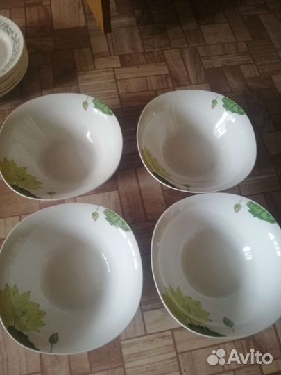 Тарелки остатки разные