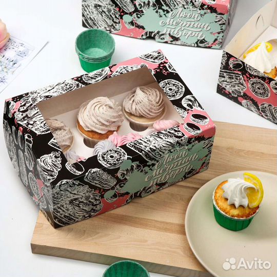 Коробка для 6 капкейков