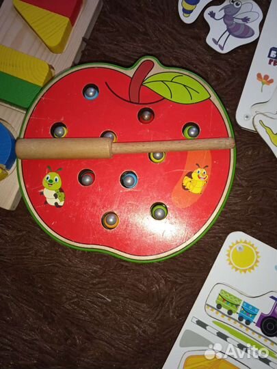 Развивающие игрушки деревянные пакетом
