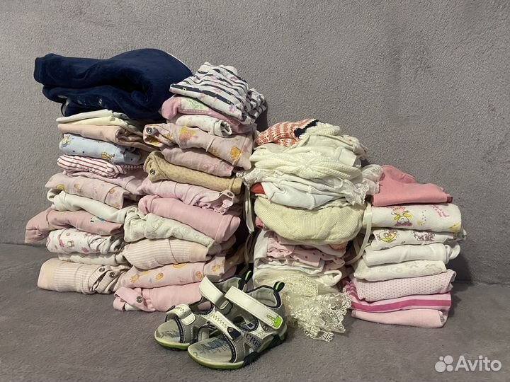 Вещи на девочку 62-80 см