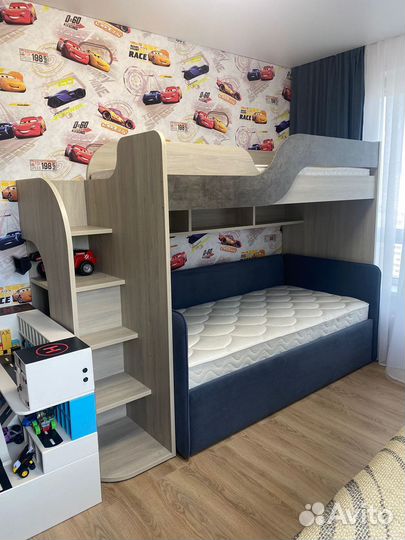 Детская кровать-чердак с матрасом