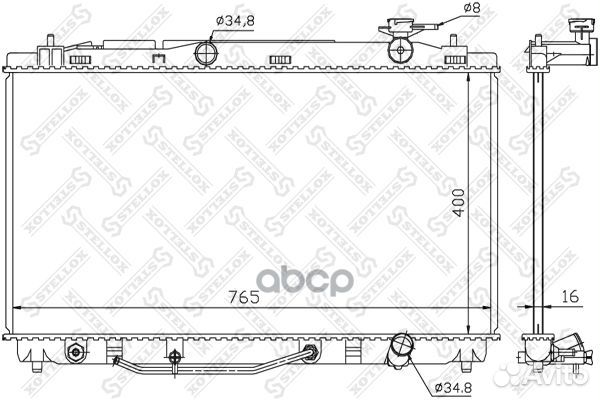 10-26334-SX радиатор системы охлаждения АКПП T