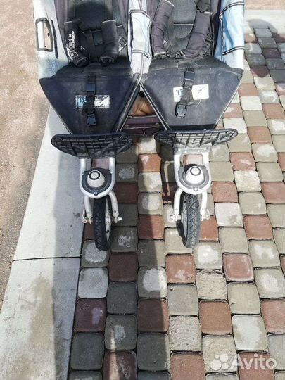 Коляска для двойняшек 2 в 1 tfk узкая