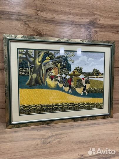 Картина из шелка