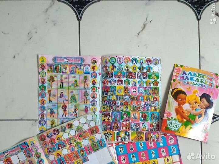 Раскраски игры журналы наклейки