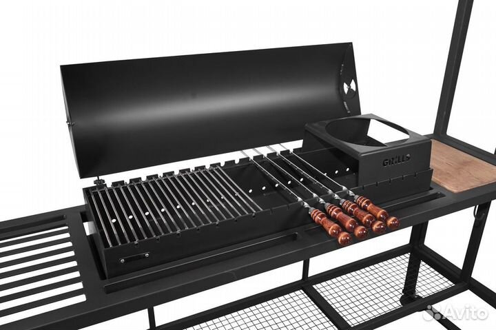 Мангал барбекю 1000 с навесом