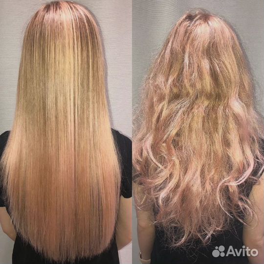 Кератиновое выпрямление волос