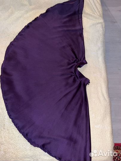 Атласная юбка солнце