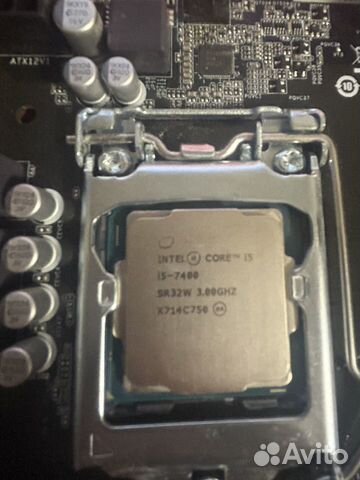 Intel core i5 7400 с материнской платой h110m объявление продам