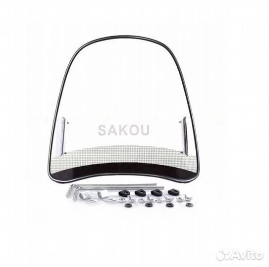 Ветровое стекло для скутера универс. (39х36см) CN