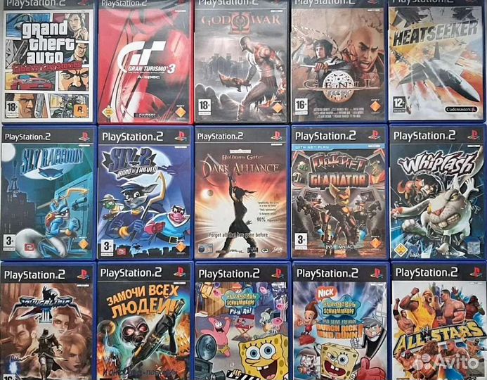 Лицензионные диски PlayStation 2