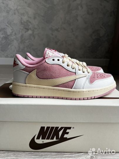 Кроссовки Nike Jordan Low x Travis Scott Shy Pink