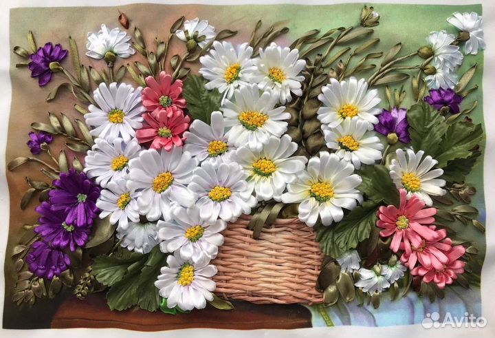 Картины лентами ручная работа