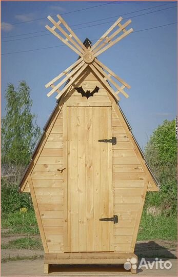 Дачный туалет с лебедем YMG