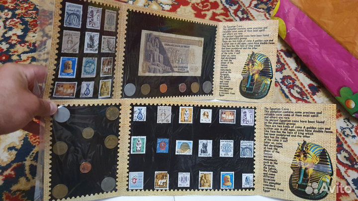 Альбомы монет и марок Египет
