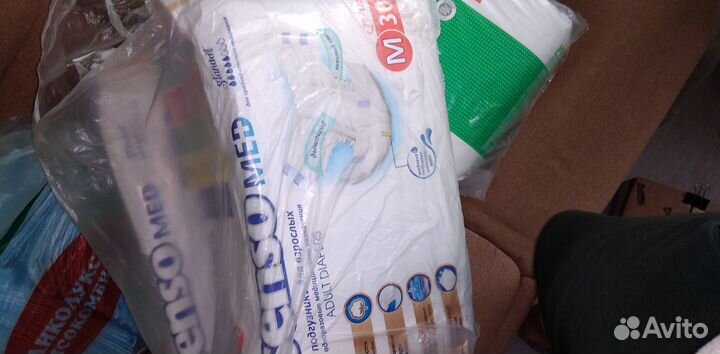 Памперсы для взрослых, пеленки