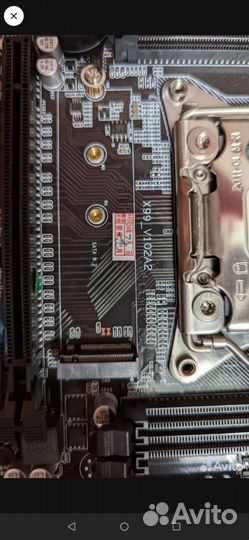 Материнская плата с процессором и памятью