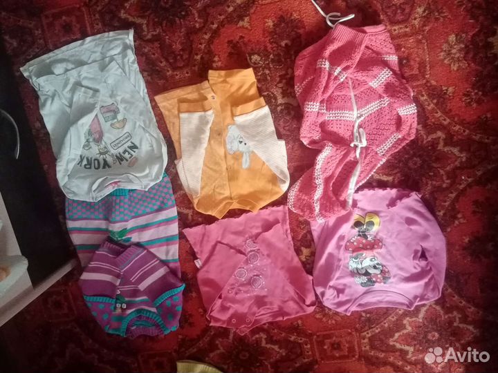 Детские вещи на девочку пакетом 80-86