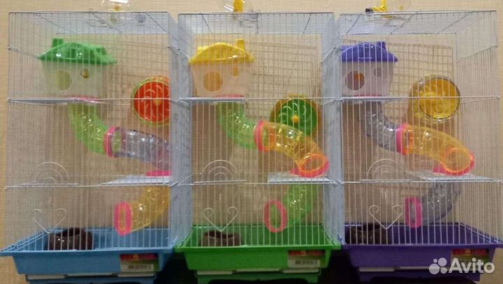 Клетка 3 этажа с лабиринтами