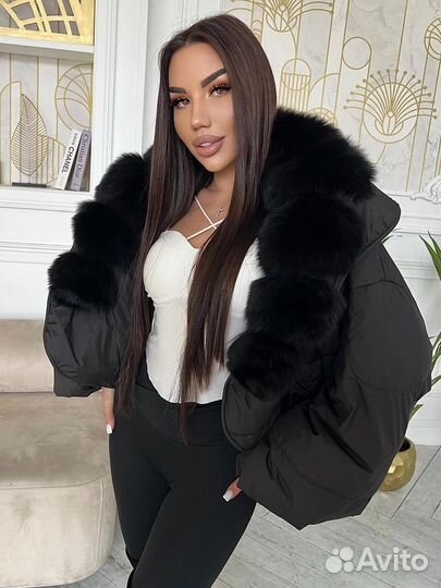 Куртка с мехом песца