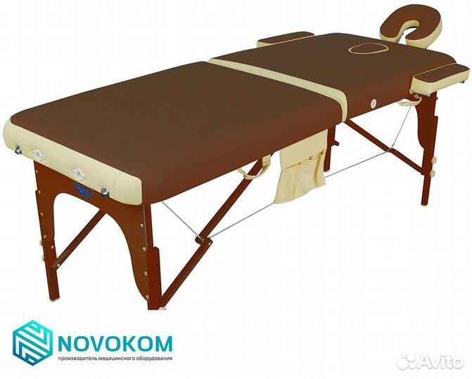 Стол массажный переносной JF-AY01A (корич-крем)