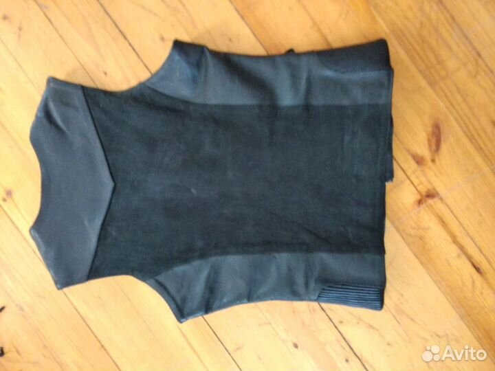 Мотожилет женский River Road Santa Rosa кожа черны