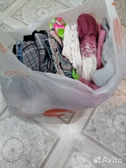 Детская одежда для девочек 134 140 пакетом