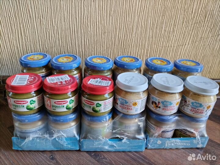 Набор овощных и мясных пюре