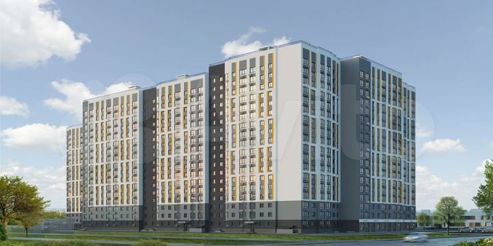 1-к. квартира, 46,3 м², 17/18 эт.