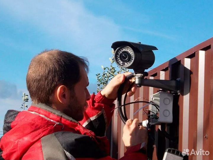 Камера видеонаблюдения, установка