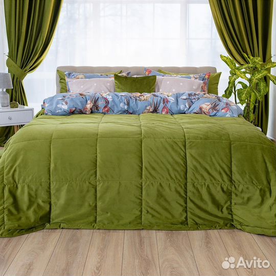 Покрывало бархат Беллиссимо Цитрон новое