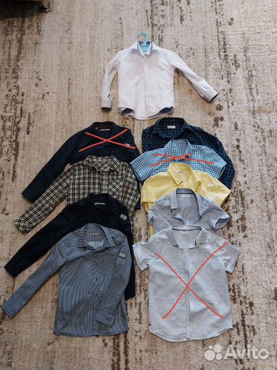Рубашки на мальчика рост 122