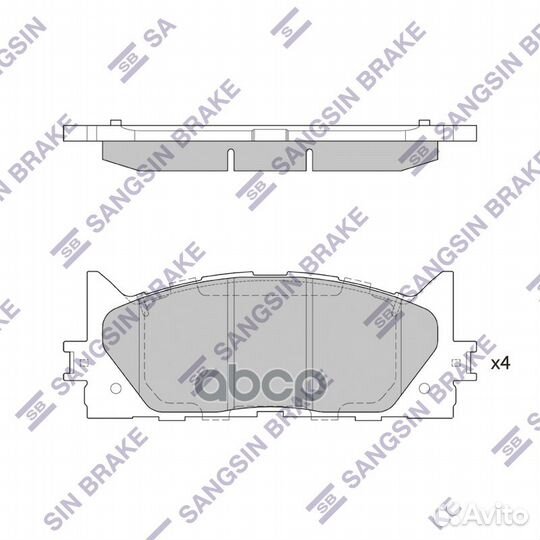 Колодки тормозные перед. Toyota Camry40 06- GDB