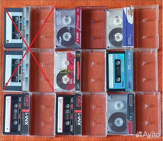 Аудиокассеты Maxell, Basf, Ecp и др