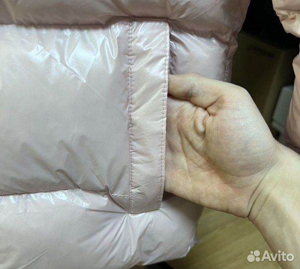 Пуховик Moncler Розовый Оригинальное Качество