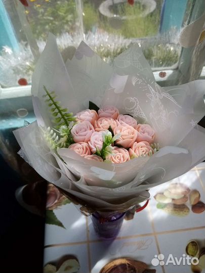 Букет цветов из мыла