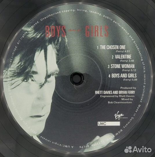 Винил Bryan Ferry – Boys And Girls