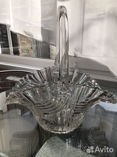 Ваза хрусталь корзинка конфетница