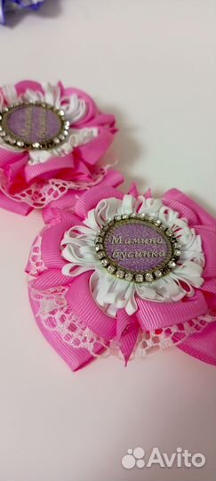 Резинки для волос ручной работы бантики