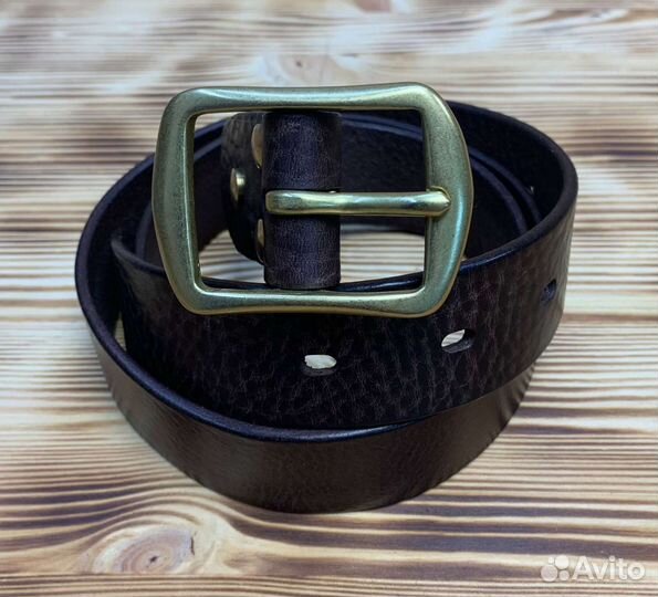 Мужской кожаный ремень ручной работы