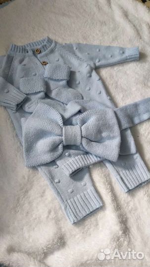 Комплект на выписку для мальчика зима