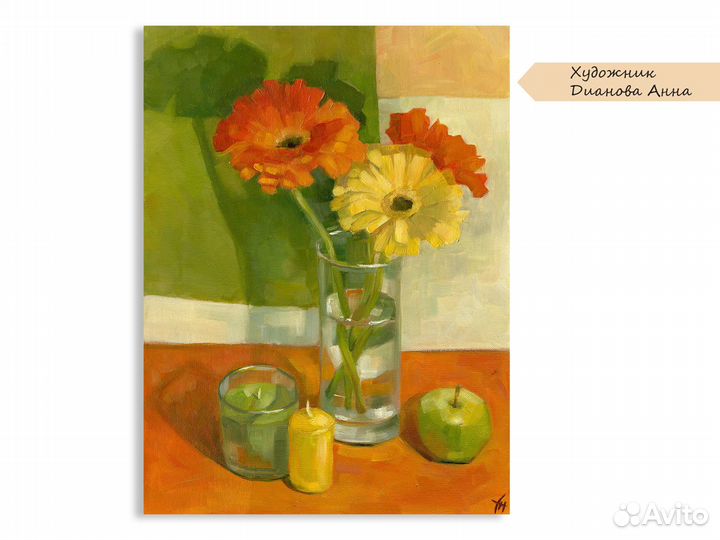 Картина маслом на холсте 