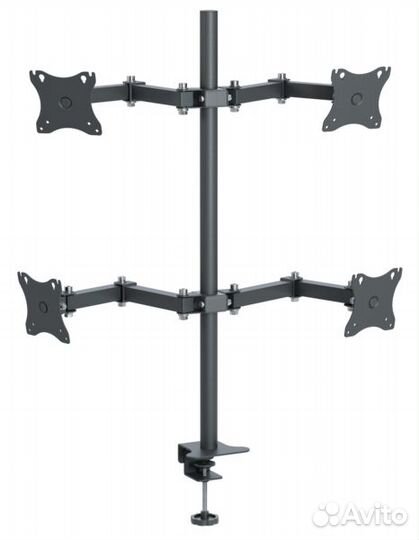 Кронштейн для четырех мониторов Рэмо К-504,чёрный