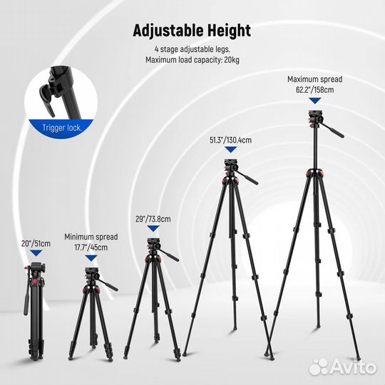 Видеоштатив neewer TP22 Travel Tripod