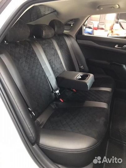 Чехлы из экокожи Ромб на Киа К5