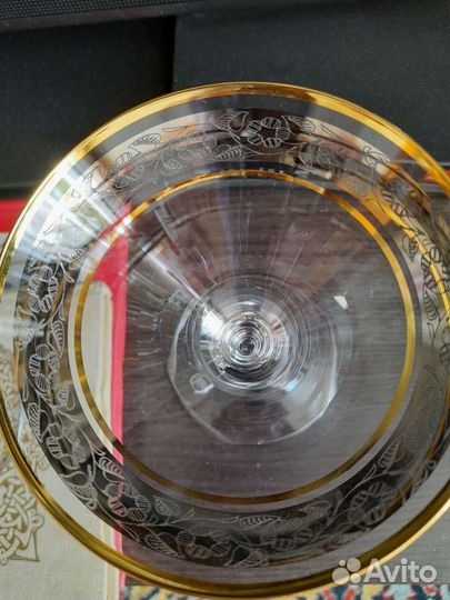 Хрустальные фужеры богемия